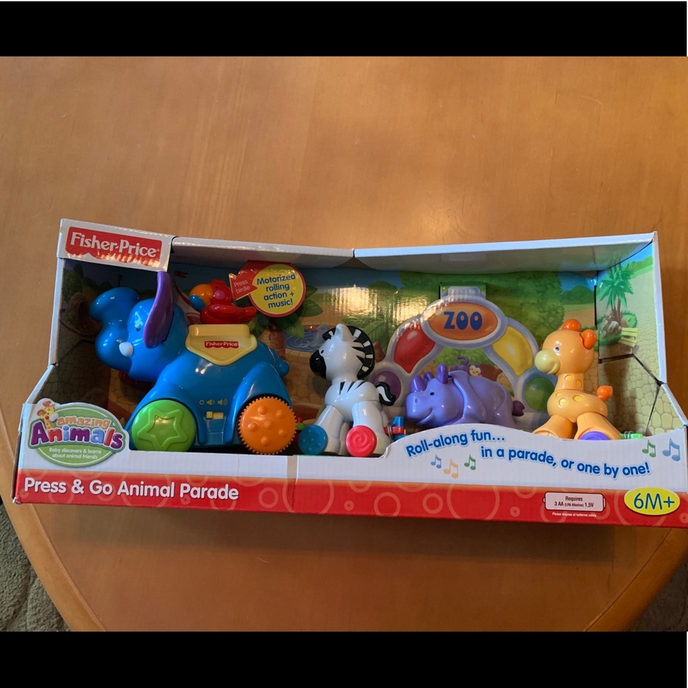 Fisher Price Press & Go Animal (NWT)